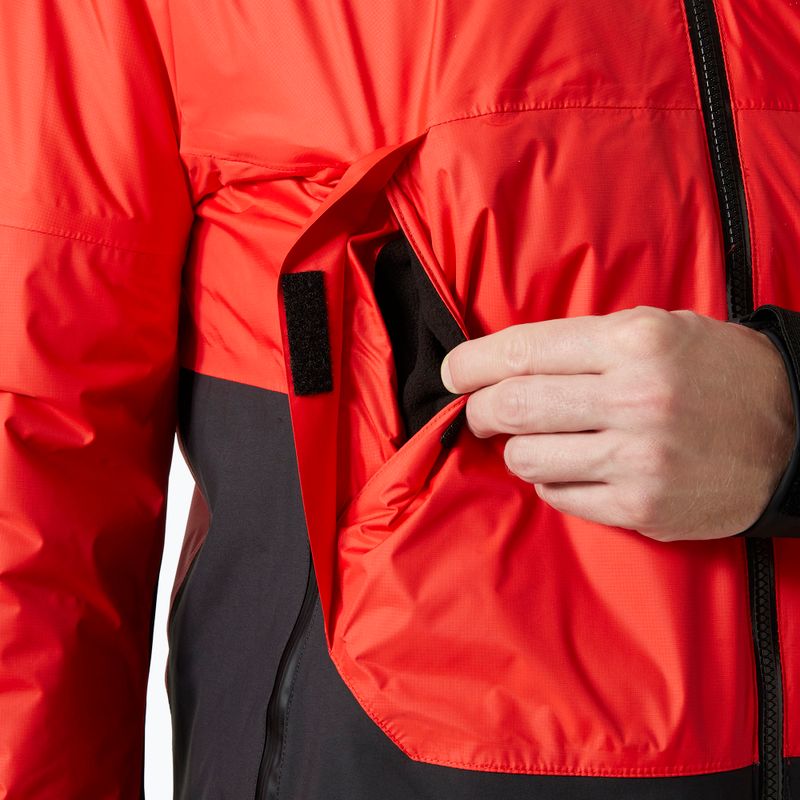 Куртка вітрильна Helly Hansen Aegir Midlayer alert red 4