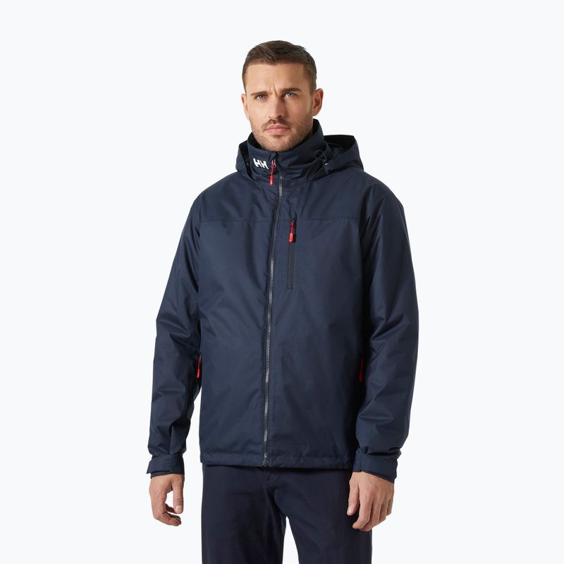 Куртка вітрильна чоловіча Helly Hansen Crew Hooded Pile navy