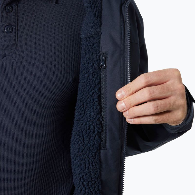 Куртка вітрильна чоловіча Helly Hansen Crew Hooded Pile navy 4