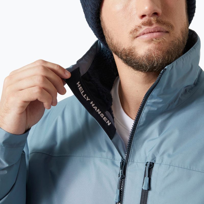 Куртка вітрильна чоловіча Helly Hansen Crew Hooded Pile washed navy 2