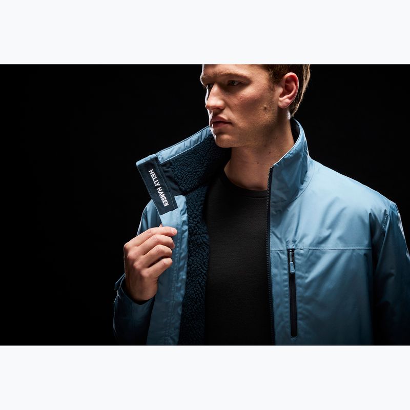 Куртка вітрильна чоловіча Helly Hansen Crew Hooded Pile washed navy 12