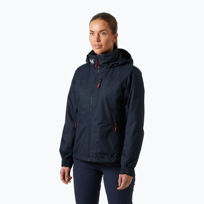 Куртка вітрильна жіноча Helly Hansen Crew Hooded Pile navy