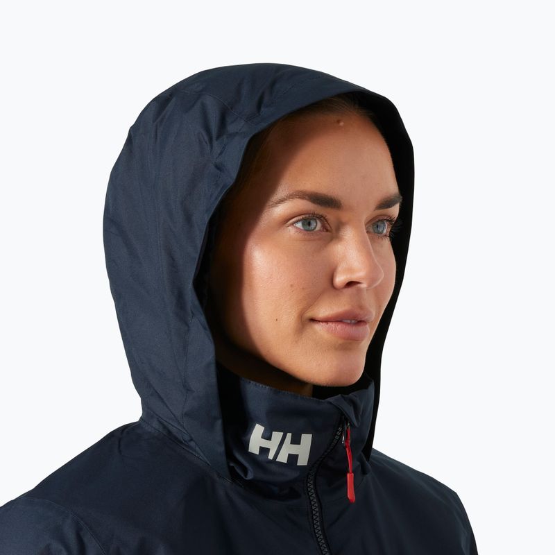 Куртка вітрильна жіноча Helly Hansen Crew Hooded Pile navy 3