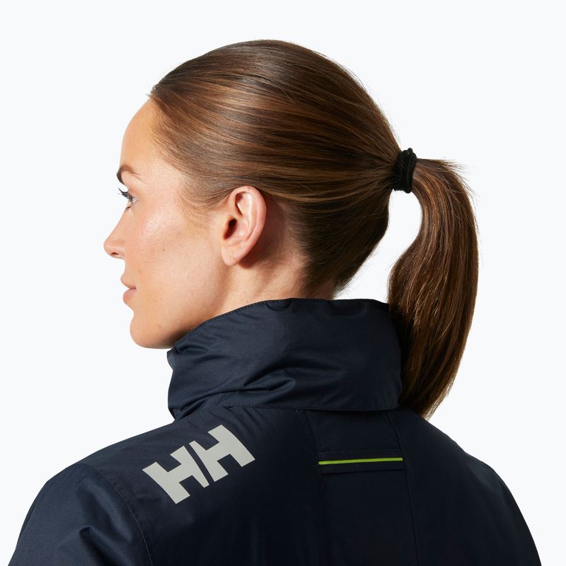 Куртка вітрильна жіноча Helly Hansen Crew Hooded Pile navy 4