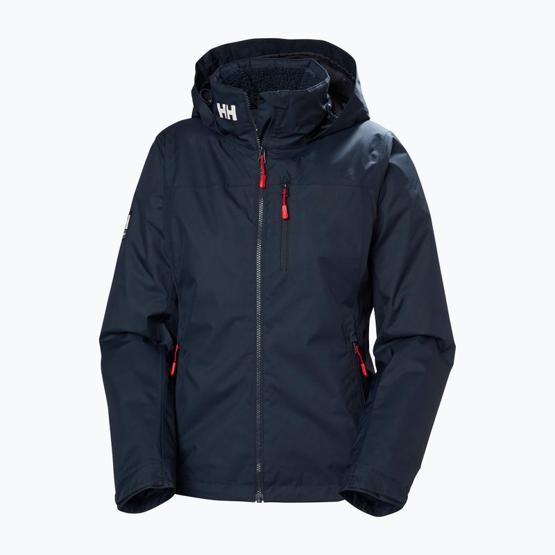 Куртка вітрильна жіноча Helly Hansen Crew Hooded Pile navy 10