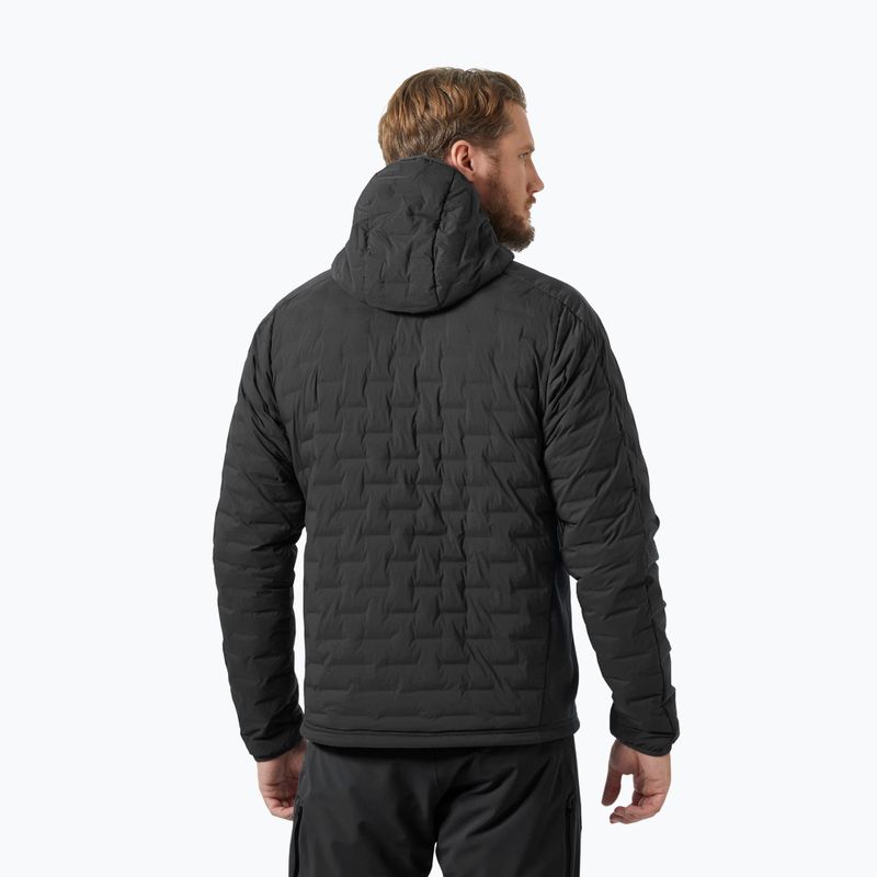 Куртка вітрильна чоловіча Helly Hansen HP Hybrid Stretch Hooded Insulator ebony 2