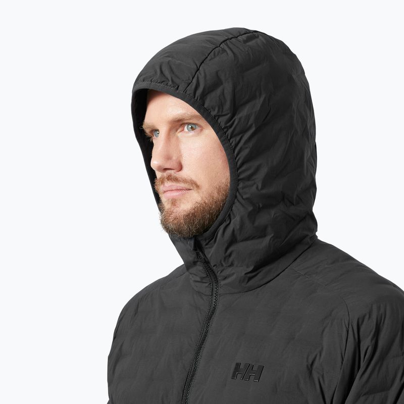 Куртка вітрильна чоловіча Helly Hansen HP Hybrid Stretch Hooded Insulator ebony 3