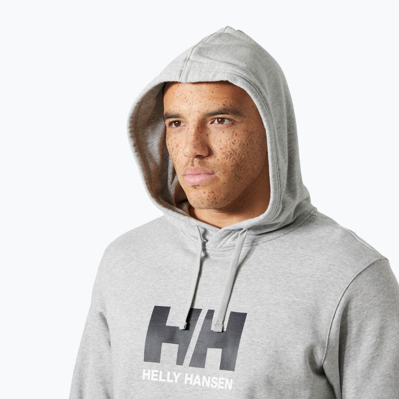 Кофта чоловіча Helly Hansen HH Logo Hoodie grey/melange 3