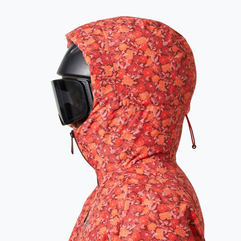 Куртка лижна жіноча Helly Hansen Valdisere 3.0 red floral aop 3