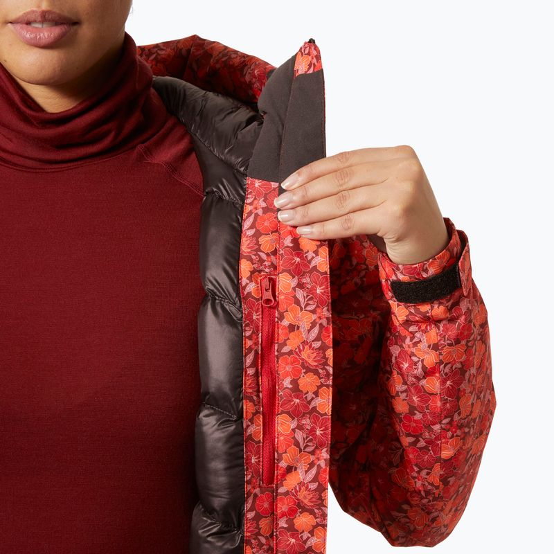 Куртка лижна жіноча Helly Hansen Valdisere 3.0 red floral aop 7