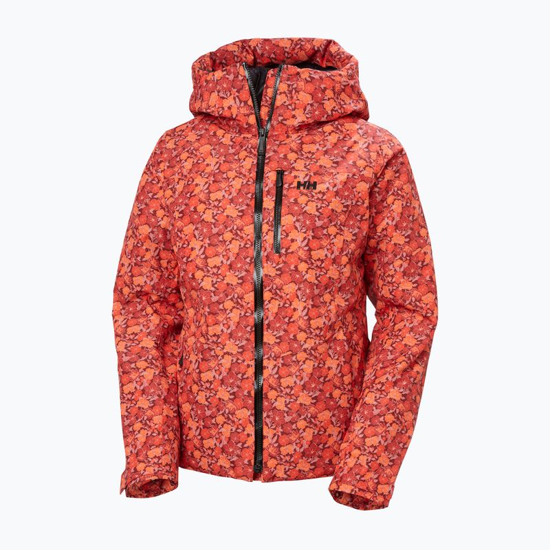 Куртка лижна жіноча Helly Hansen Valdisere 3.0 red floral aop 9