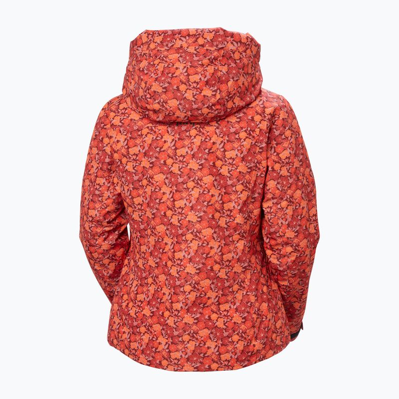 Куртка лижна жіноча Helly Hansen Valdisere 3.0 red floral aop 10