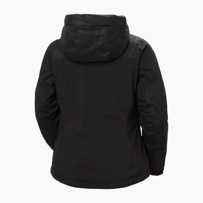 Куртка лижна жіноча Helly Hansen Valdisere 3.0 black embossed stripes 11
