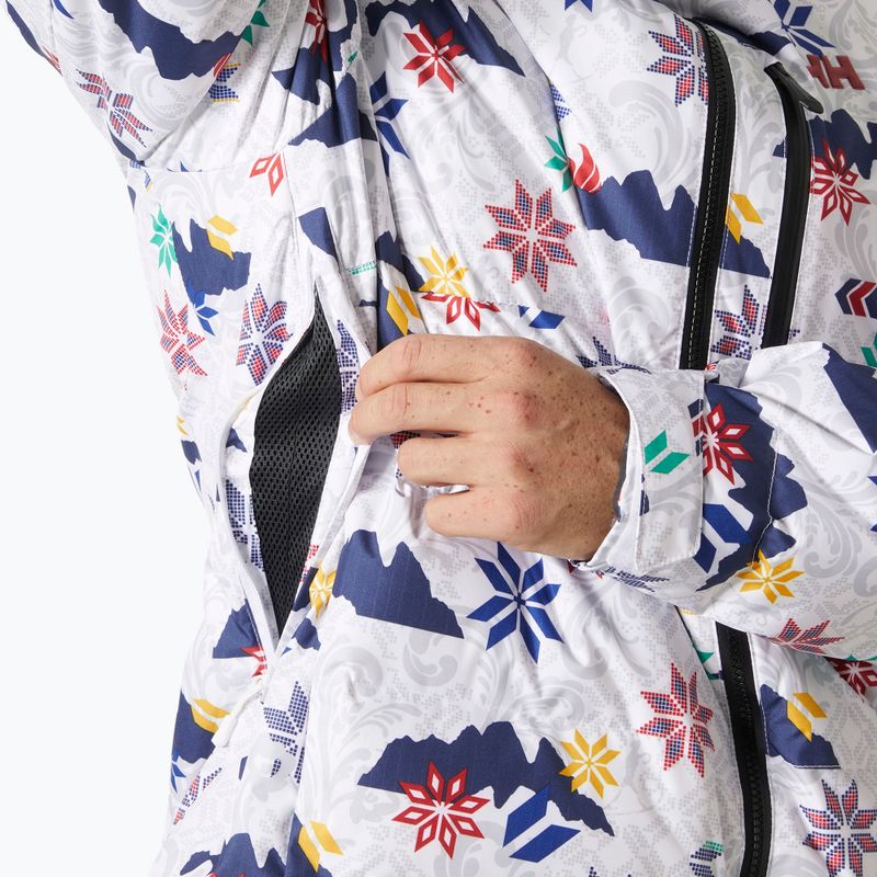 Куртка гірсько-лижна чоловіча Helly Hansen Kvitfjell Race Puffy white olympics 5