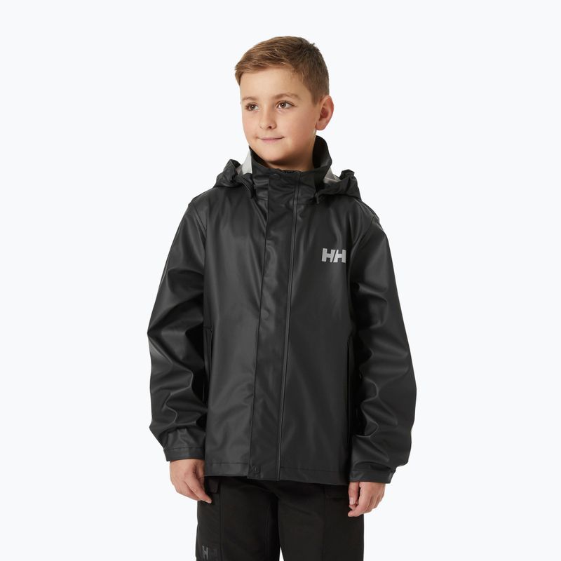 Куртка вітрильна дитяча Helly Hansen Moss black
