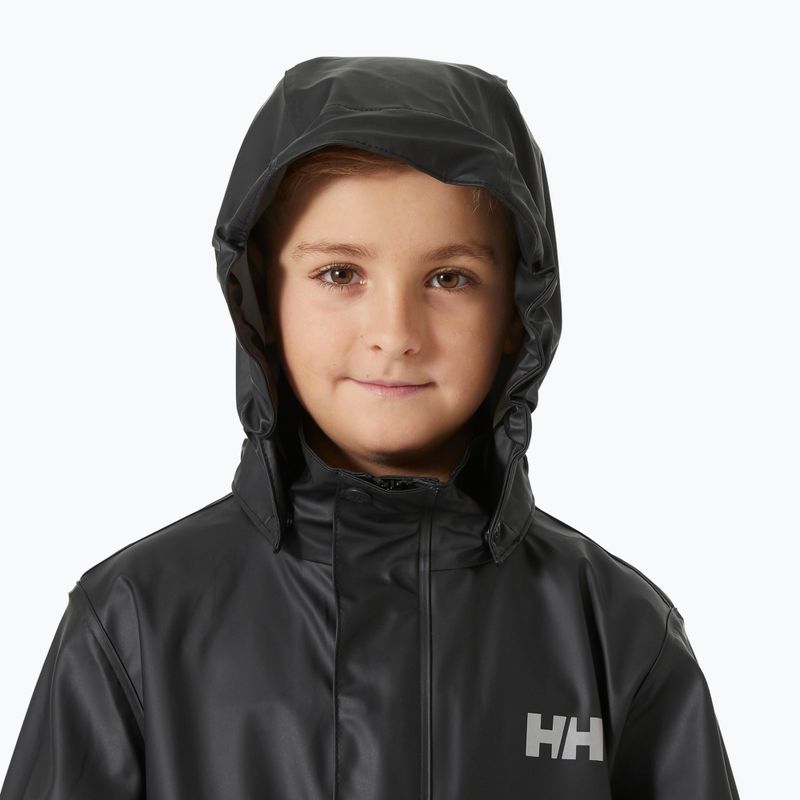 Куртка вітрильна дитяча Helly Hansen Moss black 3