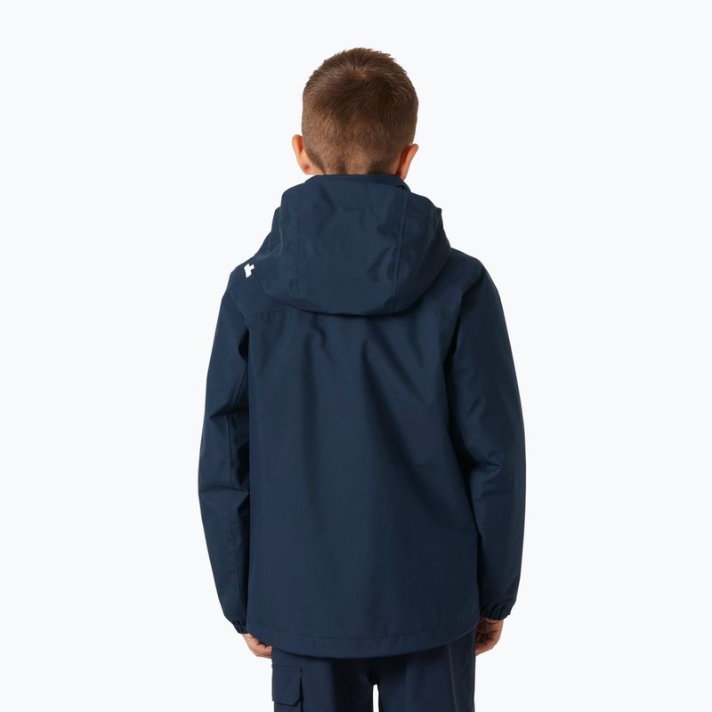 Куртка вітрильна дитяча Helly Hansen Crew Midlayer 2.0 navy 2