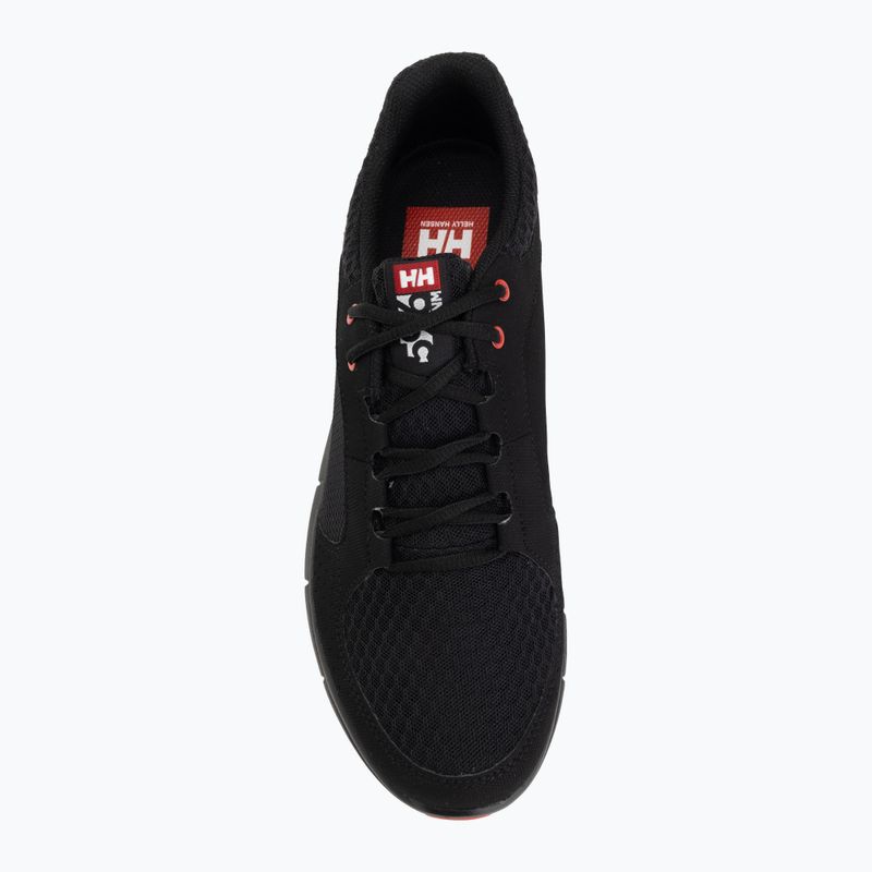 Кросівки чоловічі Helly Hansen Ahiga V4 Hydropower off black/alert red 5