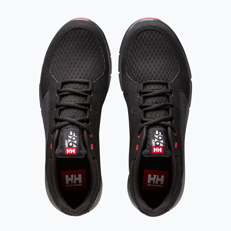 Кросівки чоловічі Helly Hansen Ahiga V4 Hydropower off black/alert red 6