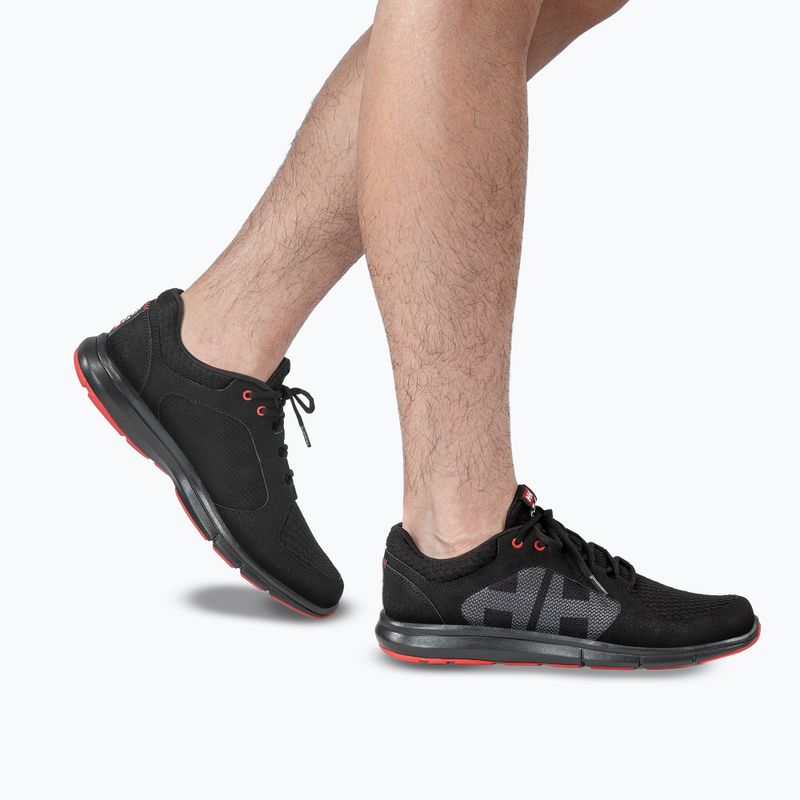 Кросівки чоловічі Helly Hansen Ahiga V4 Hydropower off black/alert red 7