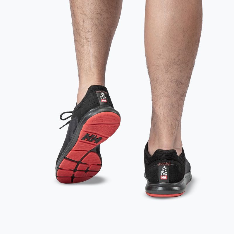 Кросівки чоловічі Helly Hansen Ahiga V4 Hydropower off black/alert red 9