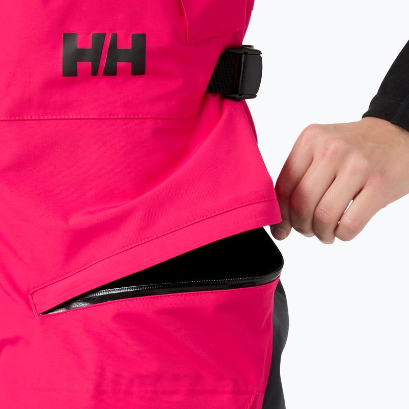 Штани вітрильні жіночі Helly Hansen Skagen Offshore Bib cranberry 5