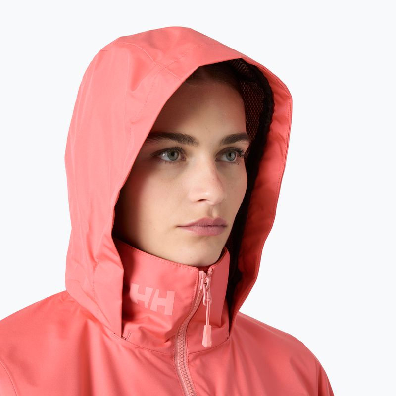Куртка вітрильна жіноча Helly Hansen Crew Hooded 2.0 sunset pink 3