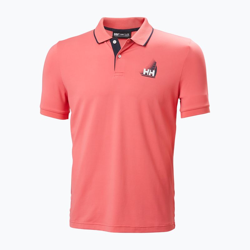 Футболка поло чоловіча Helly Hansen Hp Figari Polo sunset pink 5