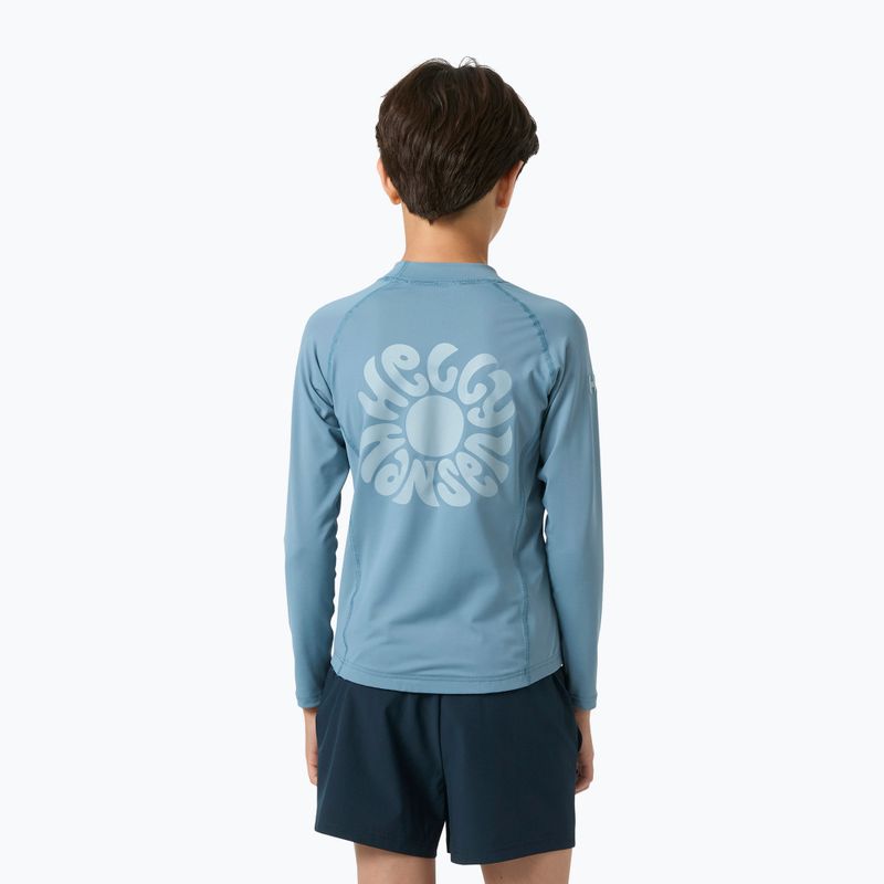 Лонгслів для плавання дитячий Helly Hansen Waterwear Rashguard Jr washed navy 2