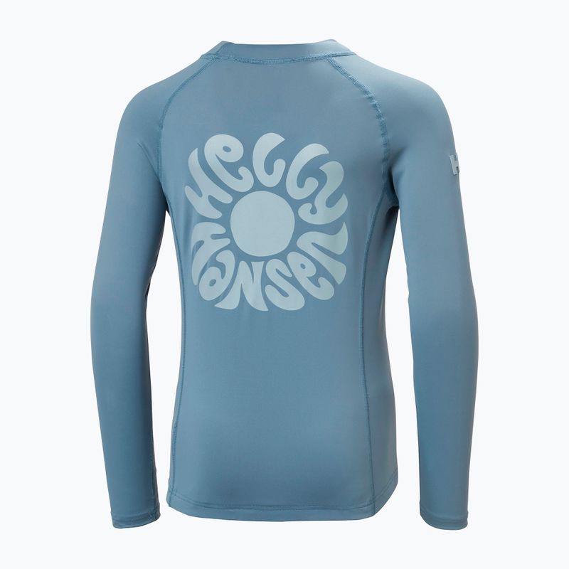 Лонгслів для плавання дитячий Helly Hansen Waterwear Rashguard Jr washed navy 6