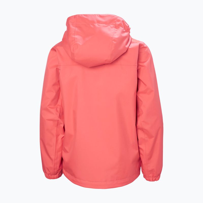 Дитяча вітрильна куртка Helly Hansen Crew Hooded Jr 41813 sunset pink 2