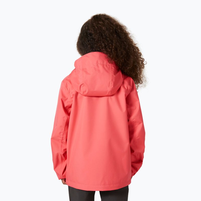 Куртка вітрильна дитяча Helly Hansen Crew Hooded Jr 41813 sunset pink 4