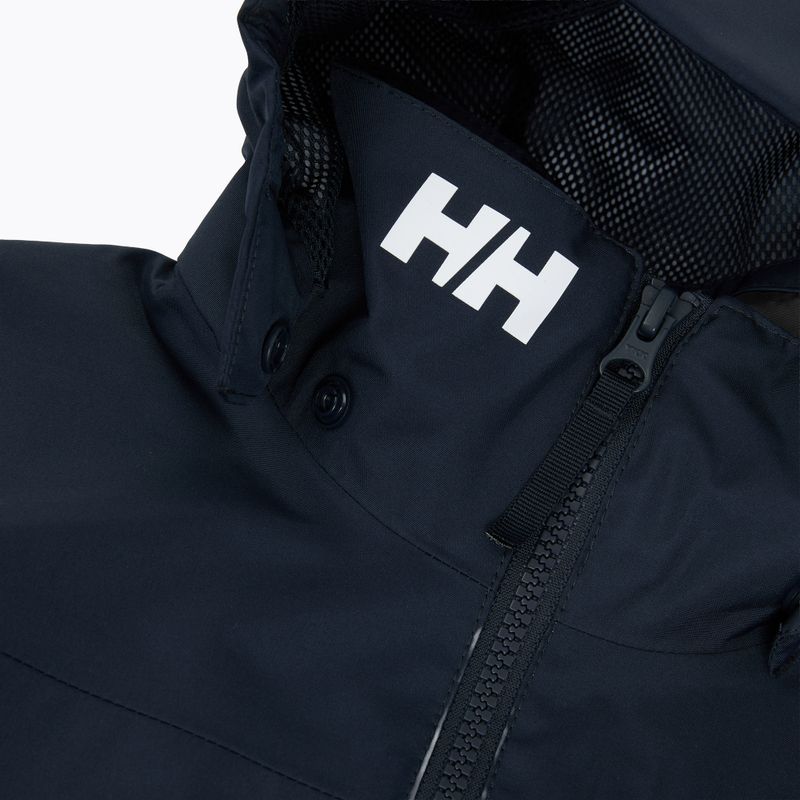 Куртка вітрильна дитяча Helly Hansen Crew Hooded Jr 41813 navy 5