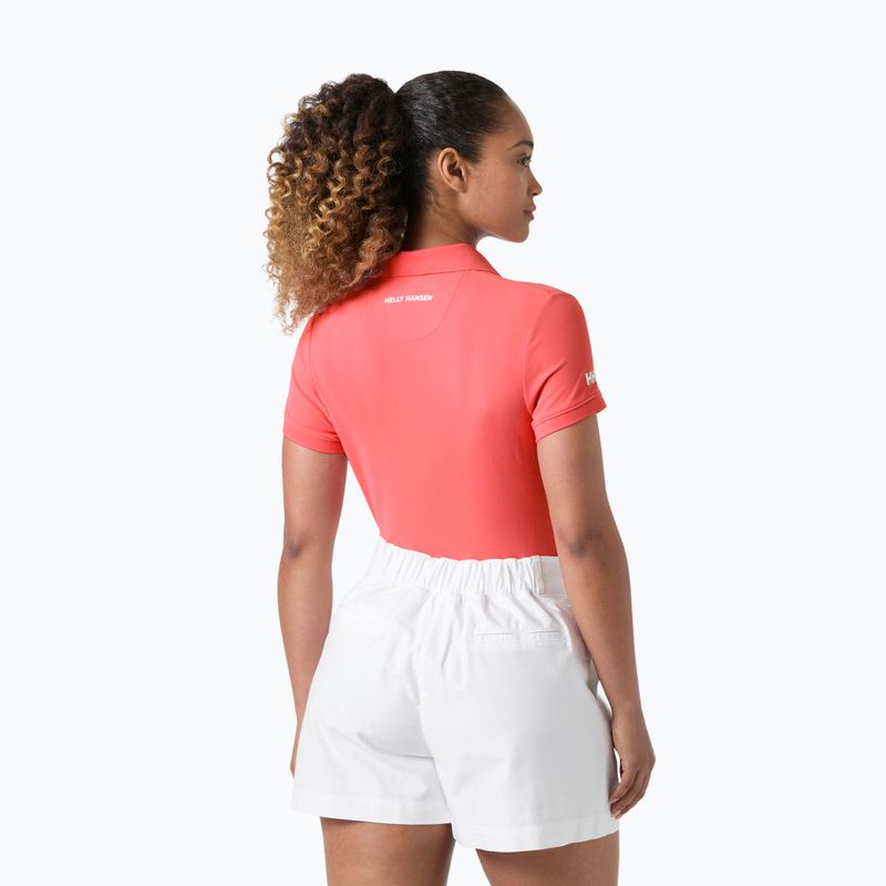 Футболка поло жіноча Helly Hansen Crewline Polo sunset pink 2