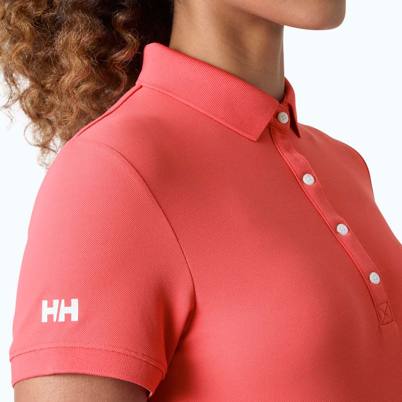 Жіноча футболка поло Helly Hansen Crewline Polo sunset pink 4
