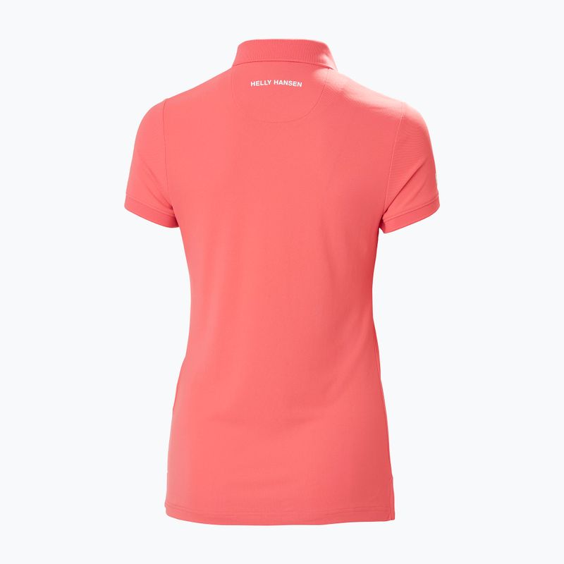 Жіноча футболка поло Helly Hansen Crewline Polo sunset pink 7