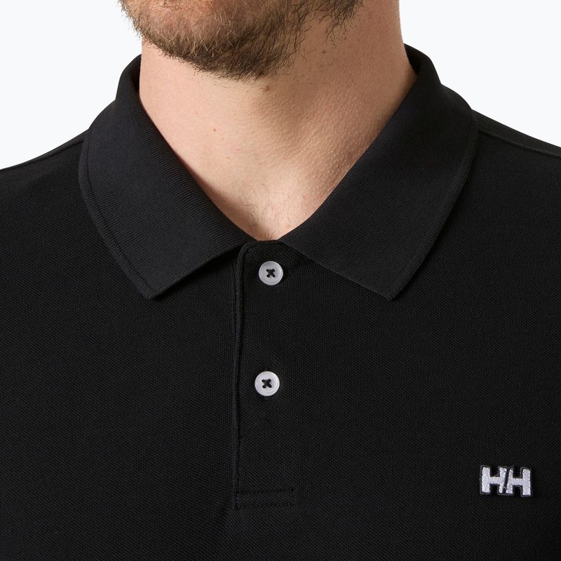 Футболка поло чоловіча Helly Hansen Elba Fitted Polo black 3