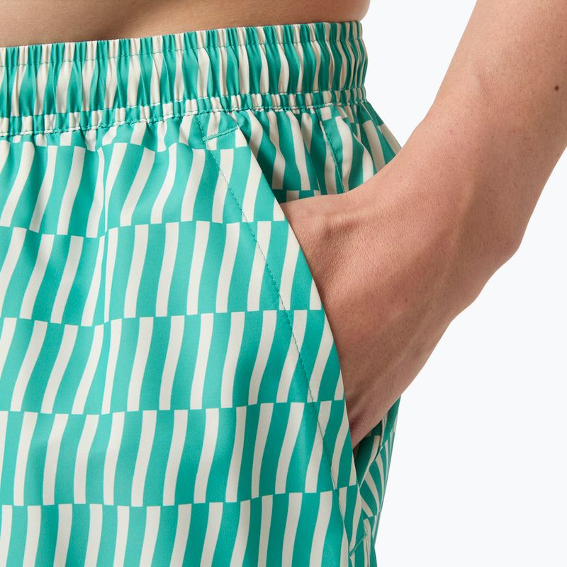 Шорти вітрильні чоловічі Helly Hansen Newport Trunk 4.5" dark mint offset stripe ao 5