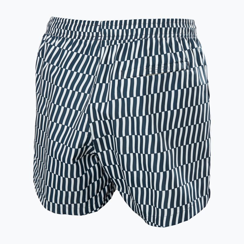 Шорти вітрильні чоловічі Helly Hansen Newport Trunk 4.5" navy offset stripe aop 2