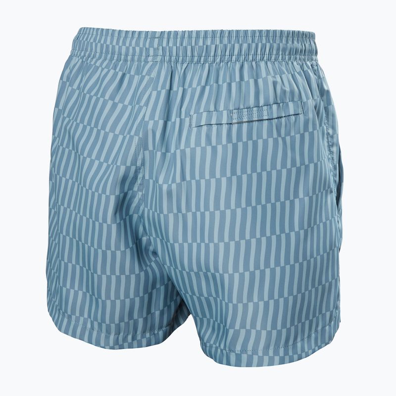 Шорти вітрильні чоловічі Helly Hansen Newport Trunk 4.5" washed navy offset stripe 2