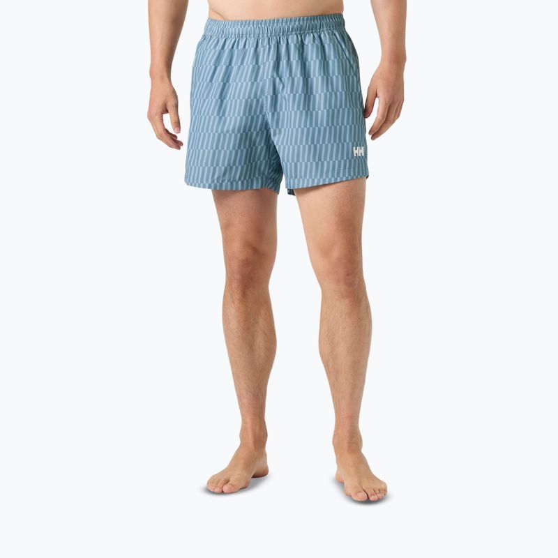 Шорти вітрильні чоловічі Helly Hansen Newport Trunk 4.5" washed navy offset stripe 3