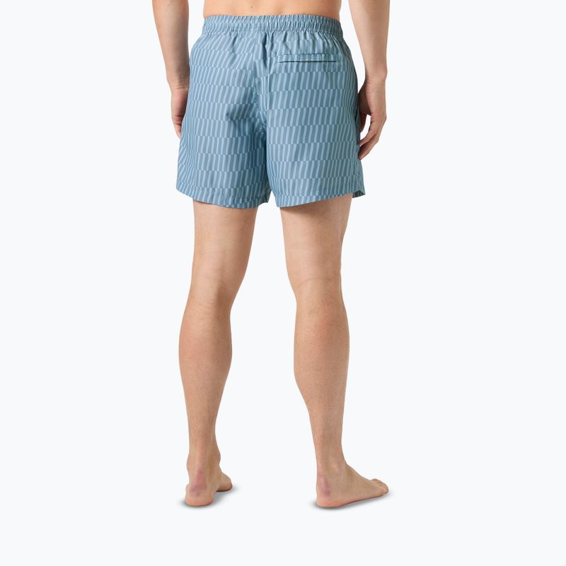Шорти вітрильні чоловічі Helly Hansen Newport Trunk 4.5" washed navy offset stripe 4