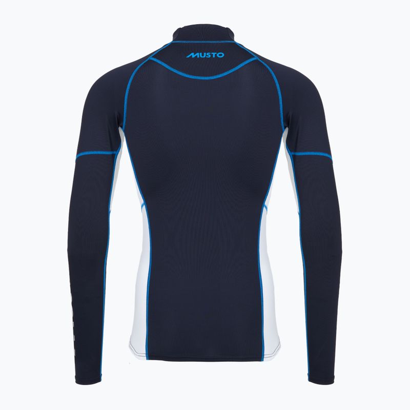 Чоловіча футболка з довгим рукавом для плавання Musto Championship Rash Guard navy/white 2