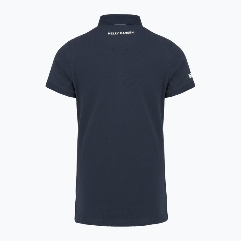 Футболка поло жіноча Helly Hansen Crew Polo Pique navy 2