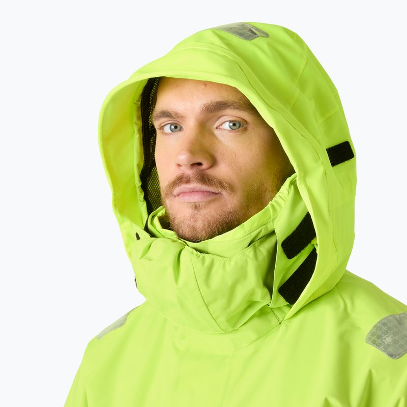 Куртка вітрильна чоловіча Helly Hansen Skagen Offshore luminous green 3