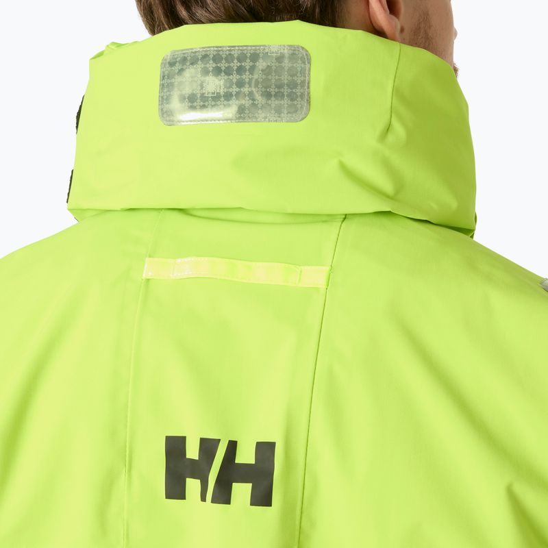 Куртка вітрильна чоловіча Helly Hansen Skagen Offshore luminous green 5