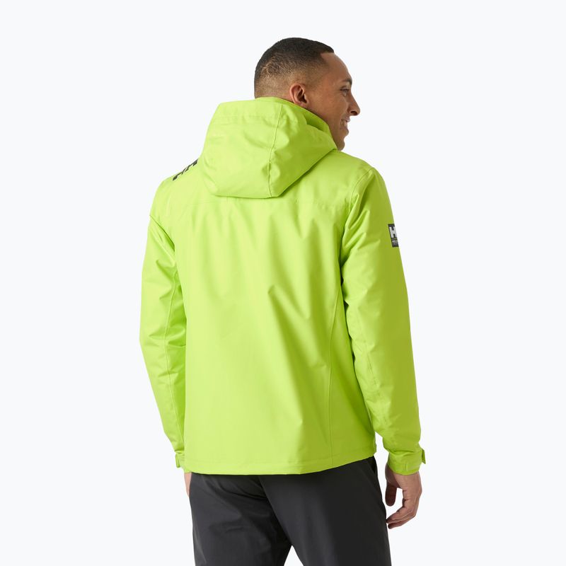 Куртка вітрильна чоловіча Helly Hansen Crew Hooded Midlayer 2 luminous green 2