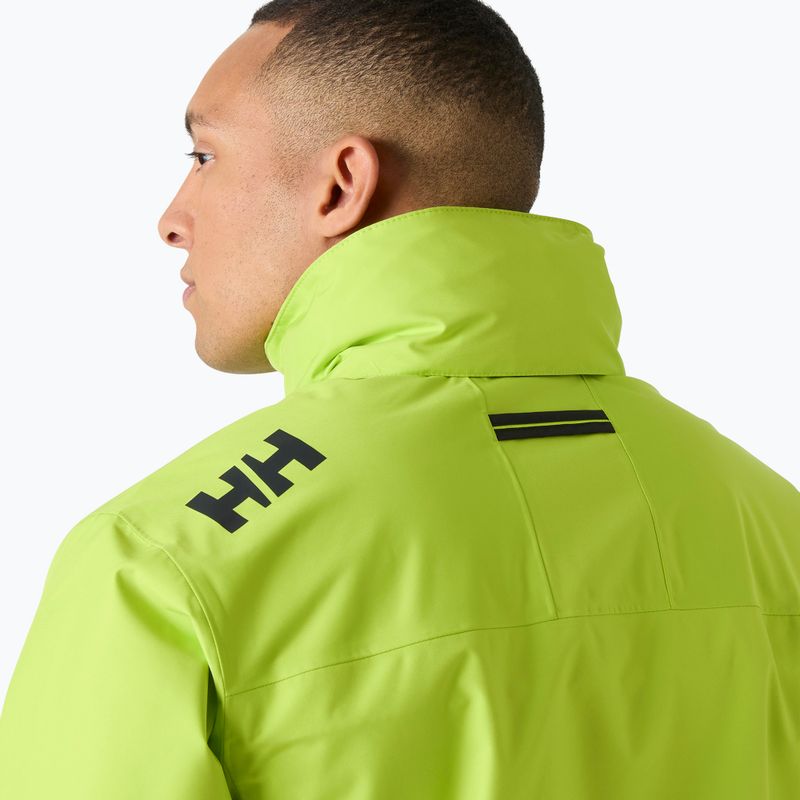 Куртка вітрильна чоловіча Helly Hansen Crew Hooded Midlayer 2 luminous green 4