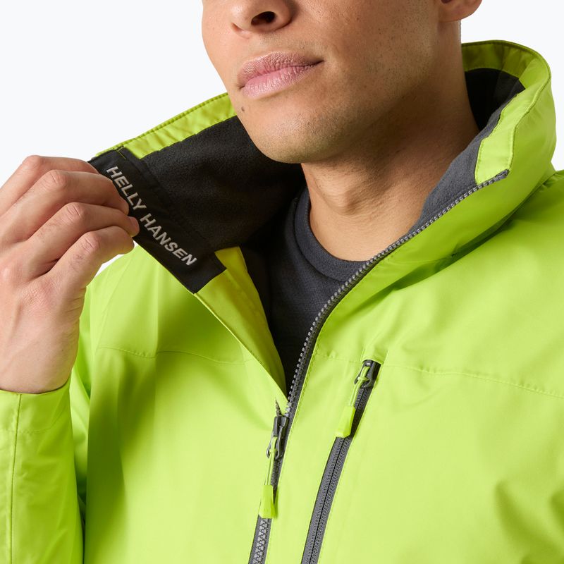 Куртка вітрильна чоловіча Helly Hansen Crew Hooded Midlayer 2 luminous green 5