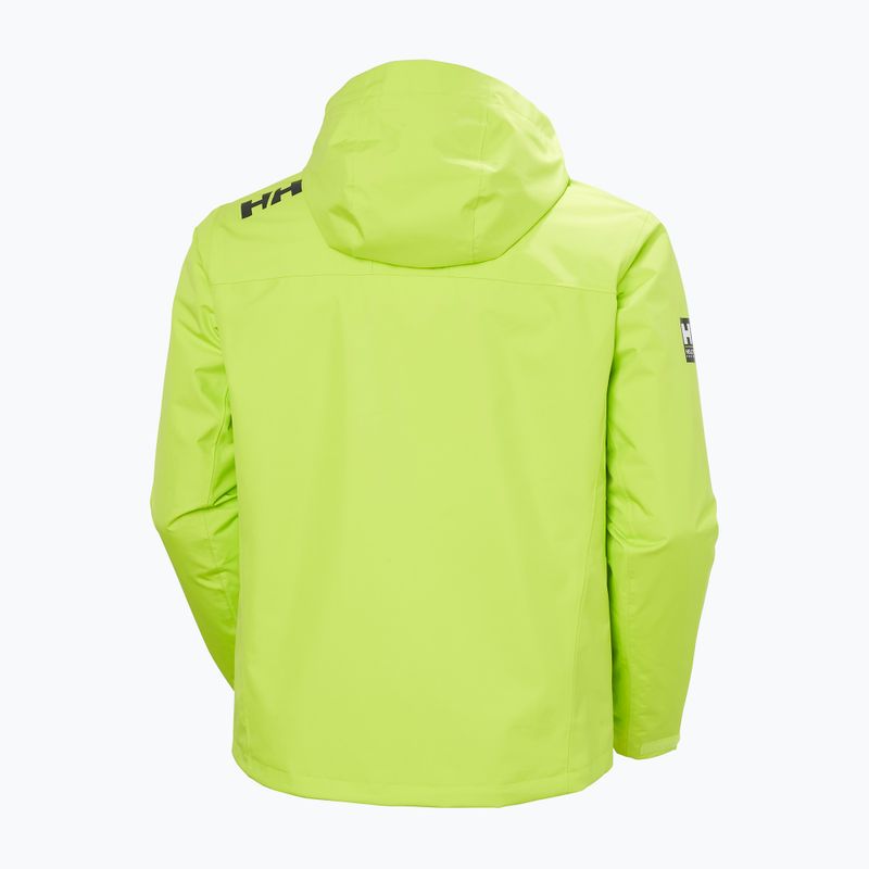 Куртка вітрильна чоловіча Helly Hansen Crew Hooded Midlayer 2 luminous green 10